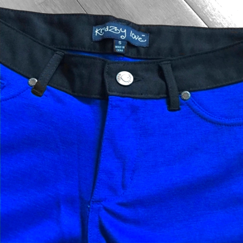 Krazy Love Royal Blue Jeggings - Picture 2 of 4